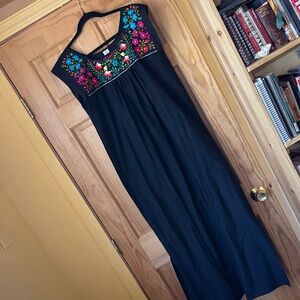 Floral Embroidered Maxi Dress